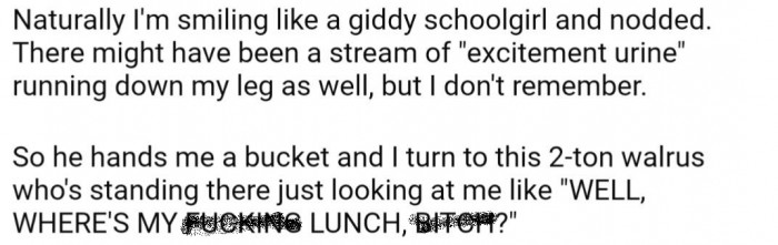 The warning didn't deter the commenter, though