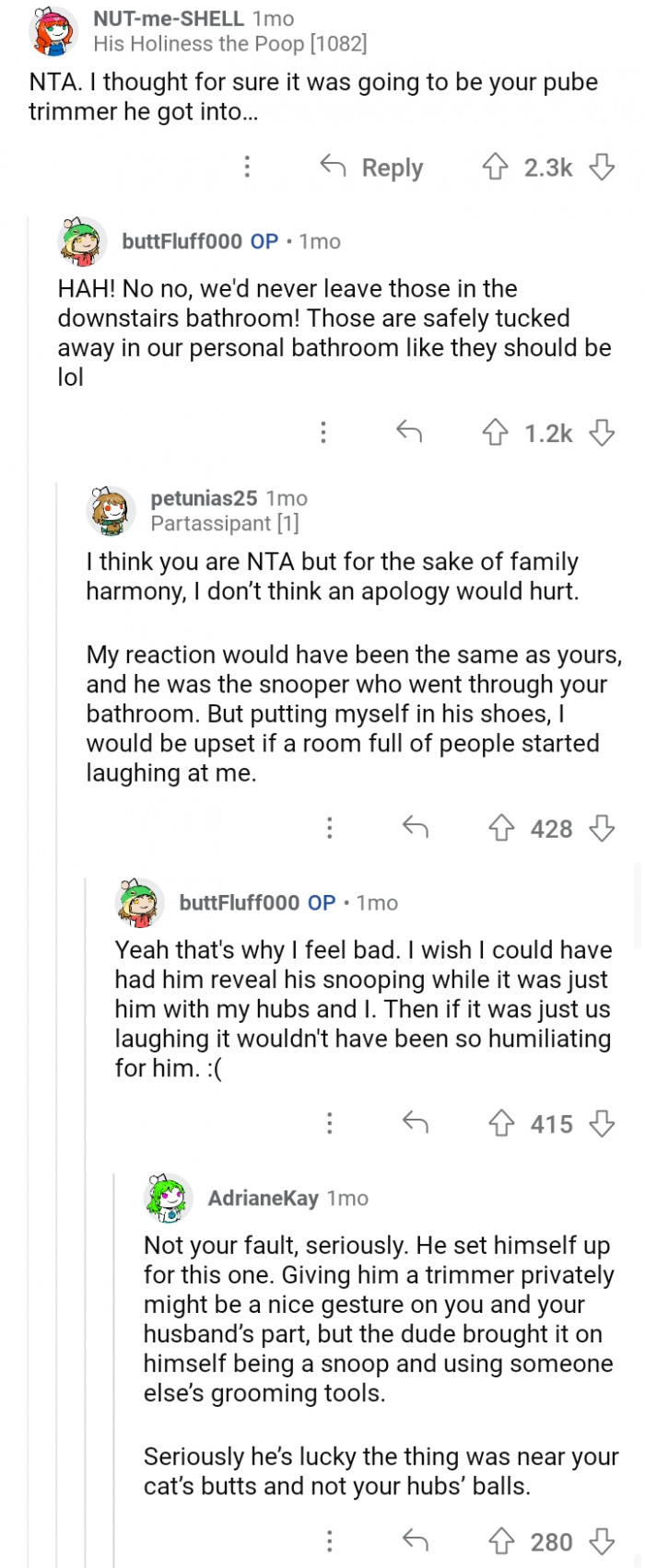 #18 Good thing it wasn't.