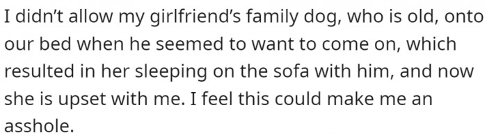 OP has offered the following explanation for why he thinks he might be the asshole: