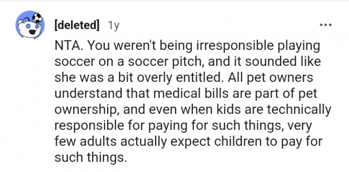 20. You weren't being irresponsible playing soccer