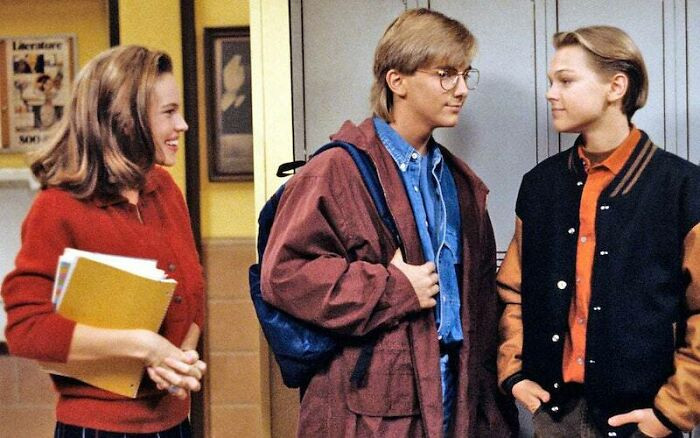 49. Leonardo Dicaprio in Growing Pains with Hilary Swank in 1991