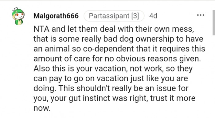 They can pay to go on a vacation