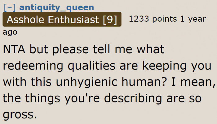 Does he even have redeeming qualities?