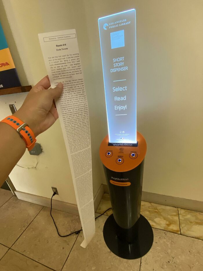 2. Short Story Dispenser At Los Angeles Public Library Central