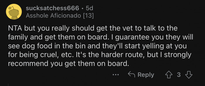 It would be much better if the whole family was on board.