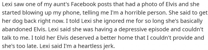 Now his girlfriend is furious. She suddenly remembered she had a dog.