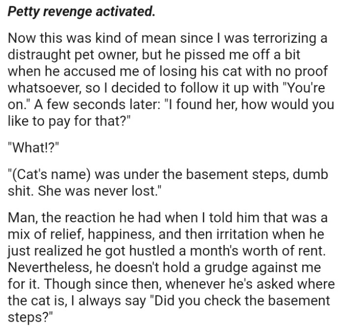 OP says he doesn't hold a grudge against him for it