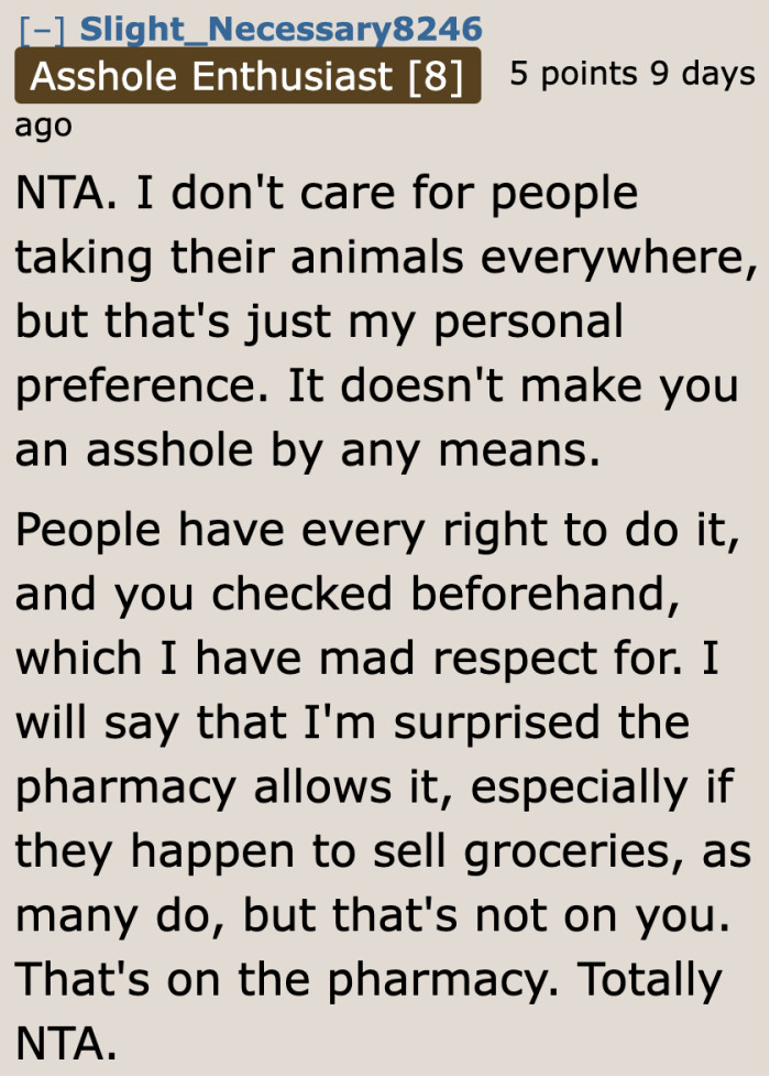 The ladies should complain to the pharmacy, not the OP.