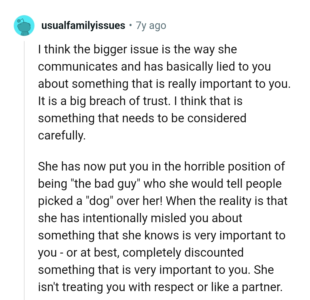 This Redditor believes that this is something that should be thought about carefully