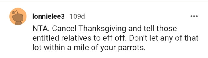 Don't let any of them near your parrots