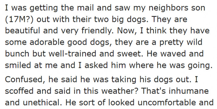 Just look at how rude she is.