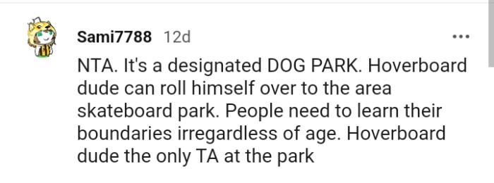 People really need to learn their boundaries irregardless of age