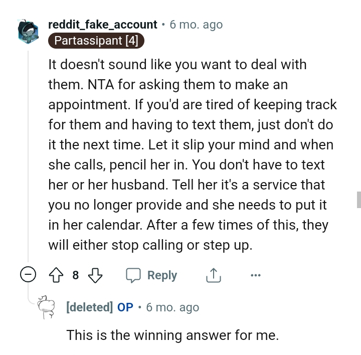The OP doesn't have to text them