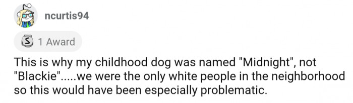 20. Proving that with a little bit of extra thinking, you can avoid a problematic name