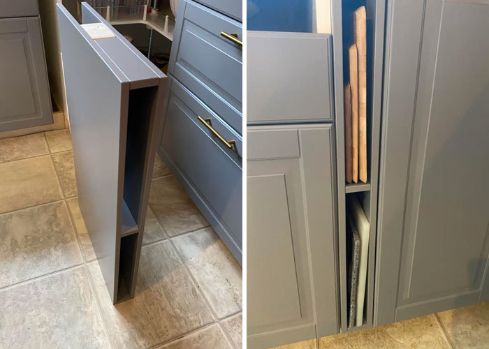 38. Making use of the 3-inch cabinet gaps