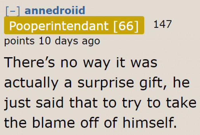 Redditors think that the 