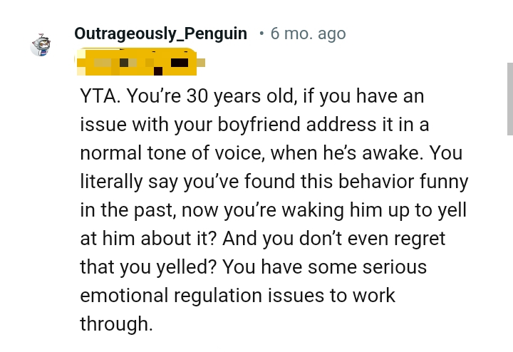 The OP has found this behavior funny in the past