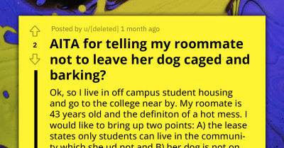 Lady Gets Dog Responsibilities Dumped On Her By Her Middle-Aged Roommate, Gets Fed Up And Confronts Her
