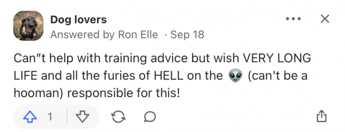 Whoever did this deserves the worst!