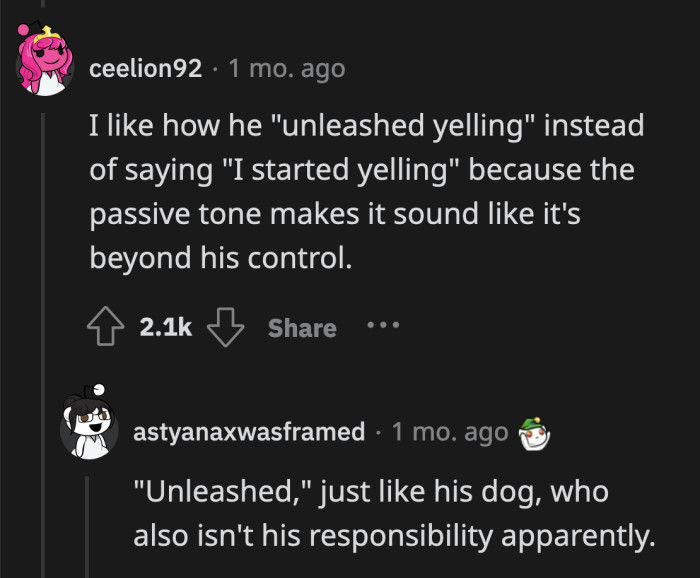 He was already refusing to take responsibility for his words. OP probably thinks he's a catch.