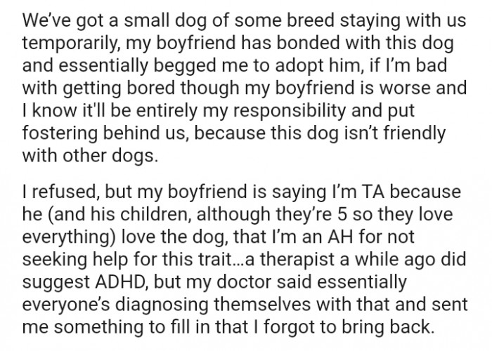 My doctor said essentially everyone’s diagnosing themselves with that