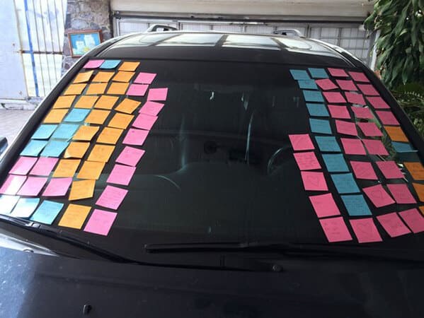 21. Love notes that make the wheels of the heart turn