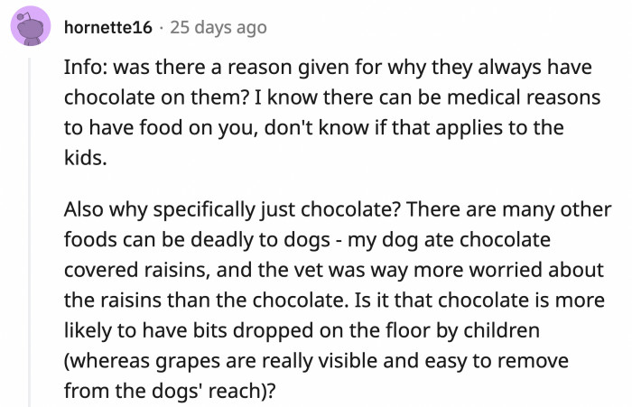 Why do the kids always have chocolate with them anyway?