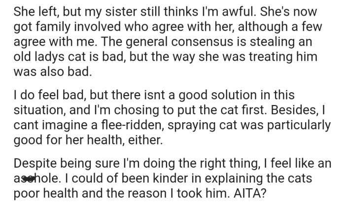 OP's sister has now involved family members in the matter and everyone is taking sides