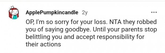 They robbed you of saying goodbye