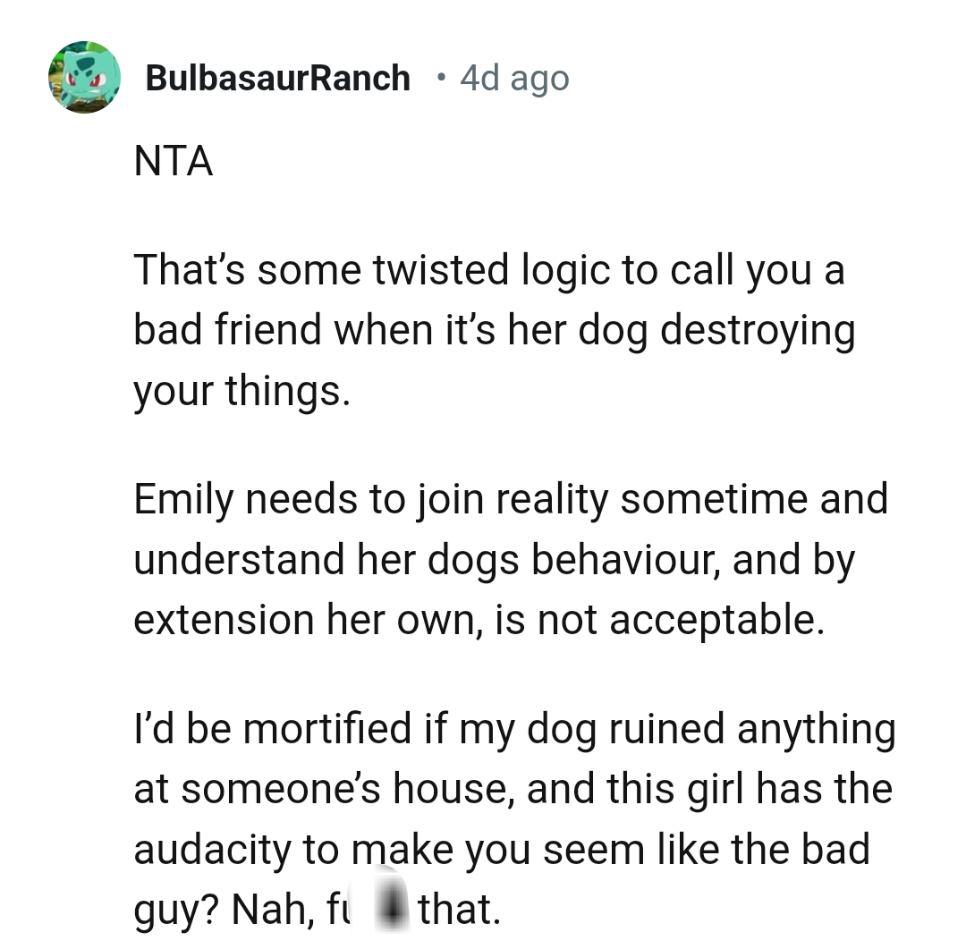 Emily needs to join reality