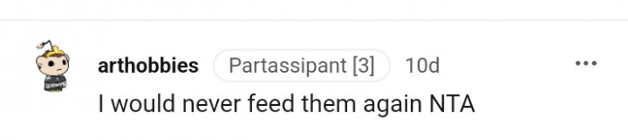 This Redditor would never feed the dogs again
