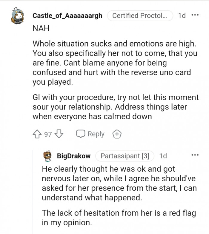 Try not to let this moment sour your relationship