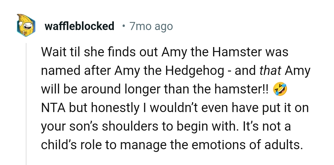 It's not a child's role