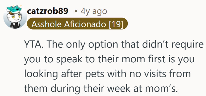 It underscores how much of the tension came from timing and order, not the pets themselves.