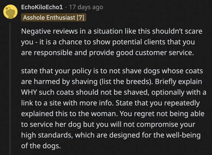 If OP handled the review professionally, it could be an opportunity to show potential customers that they run a safe business.