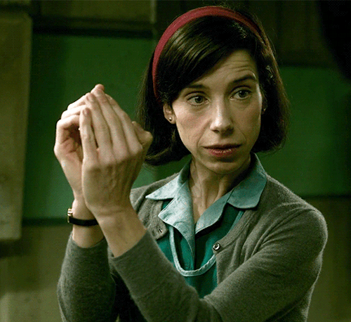 4. When Elisa makes a hand gesture to show how the creature's penis works in The Shape of Water