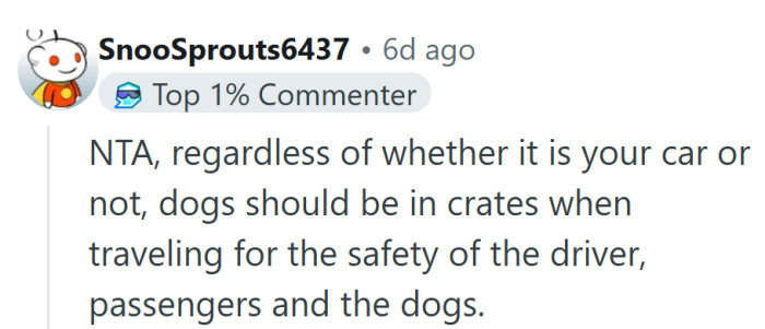 Finally, someone said it — crates aren’t cruel, they’re common sense on wheels.