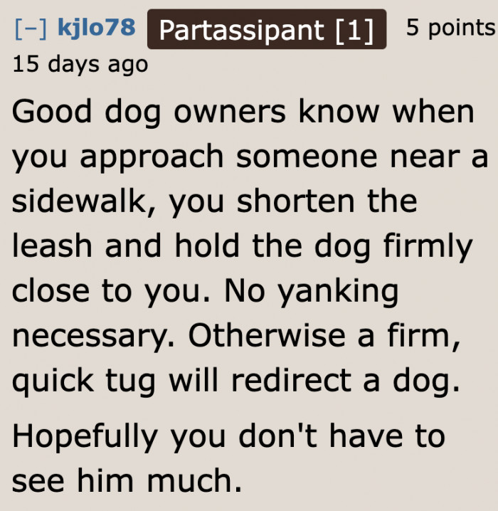 We hope she doesn't encounter the guy again!