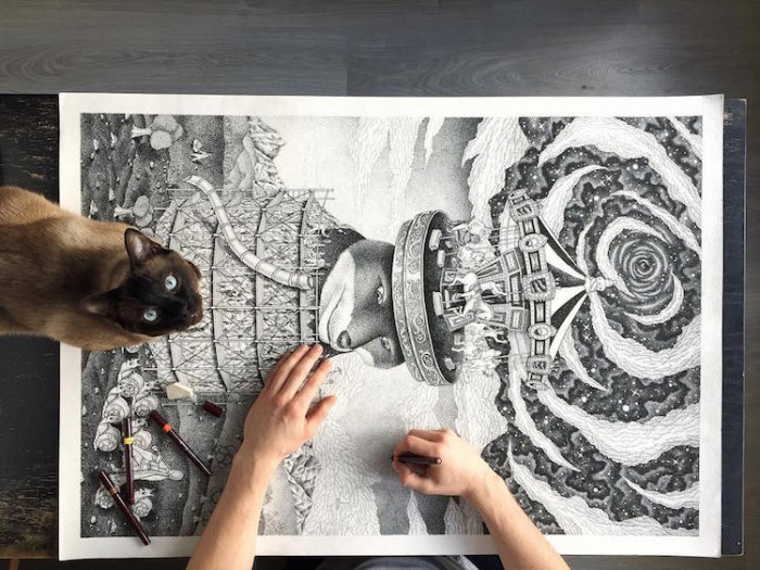 And this is how the drawing goes