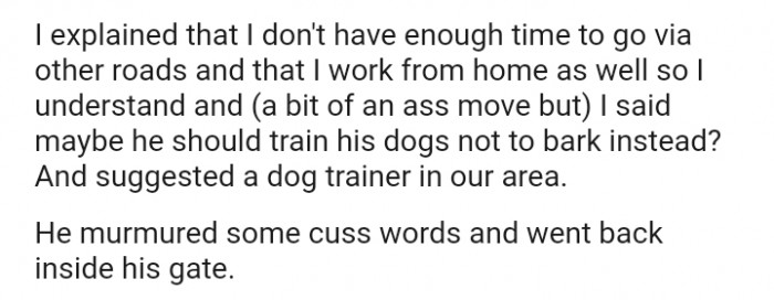 I don't have enough time to go via other roads