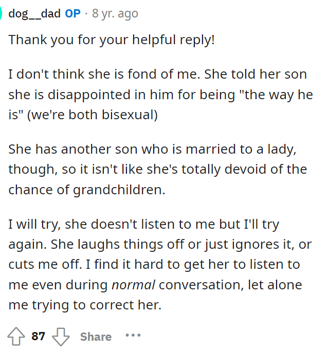 OP responded frequently in the comments, thanking everyone for their advice as he navigates this situation.