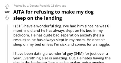 One Woman's Decision To Prioritize Her Pet In A Romantic Relationship Leads To An Online Debate