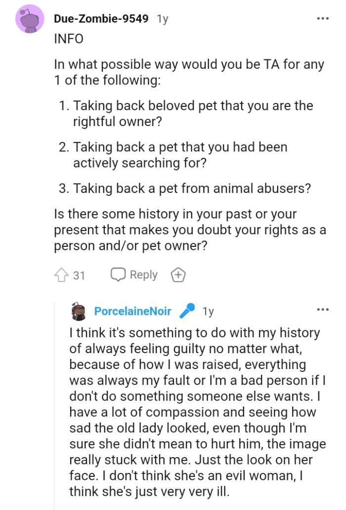 This Redditor needs some more info before they decide