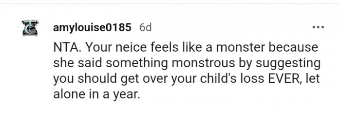 13. She feels like a monster because she said something monstrous
