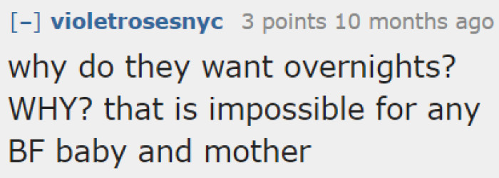 The MIL needs to realize how careless she is before she proposes an overnight stay with her grandchild.