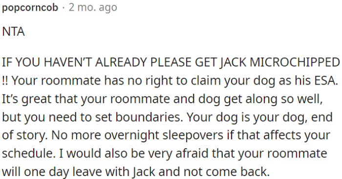 OP needs to set boundaries - his dog, his rules.