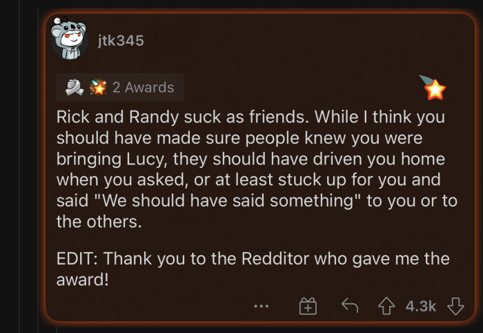 All of the people involved in this situation suck, except for OP, of course.