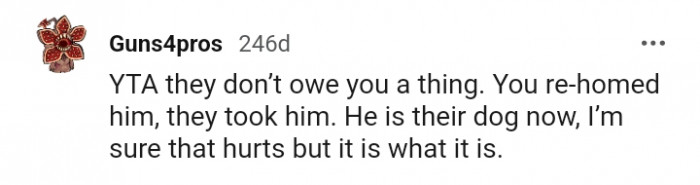 17. He is their dog now