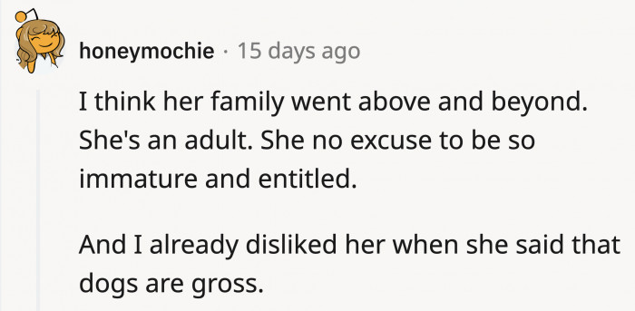 People started seeing red flags, especially since OP and the family have compromised for her daughter despite not living with them