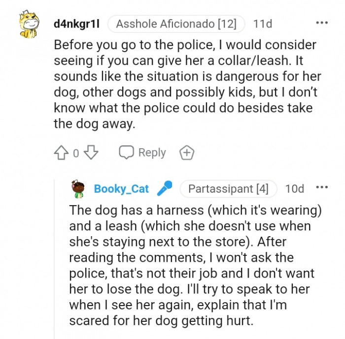 I don't know what the police would do...